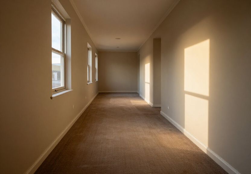Restored living room in Kanahooka after flood restoration